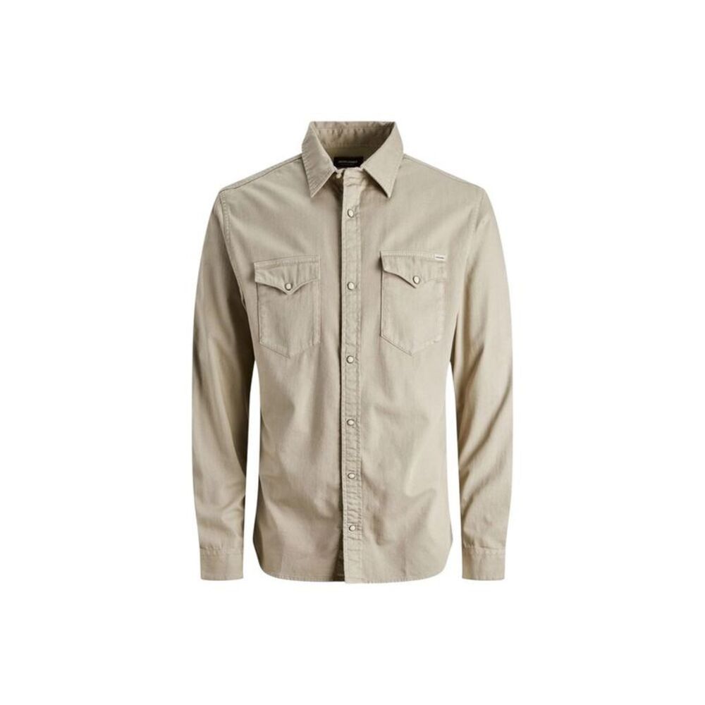 Jack Jones Beige Denim Men's Shirt